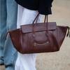 Сумка Smiling Wing Bag Большая вместимость Мягкая кожа Темперамент Простая сумка-тоут для поездок на работу Женская