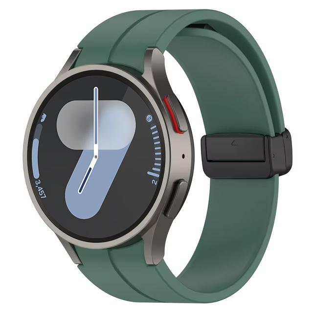 Ремешок для Samsung Watch 6 ремешок 7/4/5/5 Pro/4 6 classic 44мм 40мм Без зазоров Магнитный ремень Силиконовый браслет correa Galaxy Watch 7