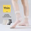 5 Pairs Spring and Summer Socks Women's Mid-tube Socks Love Card Boneless Crystal Stockings