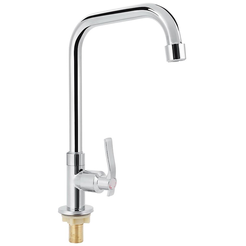 Modern G1/2in Single Handle Kitchen Sink Water Faucet Single Cold Water Tap Home Accessory