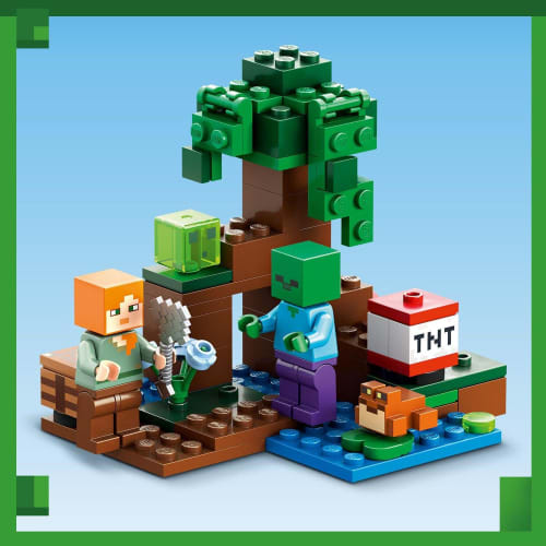 LEGO Minecraft Swamp Adventure Игрушка Подарок на день рождения Блок Рождество Мальчики Девочки Дети 7 лет 8 лет 9 лет Начальная школа Minecraf