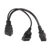 IEC320 C13 and To IEC320 C20 Power Cord IEC320 C13 and Female Plug To IEC320 C20 Y Splitter Power