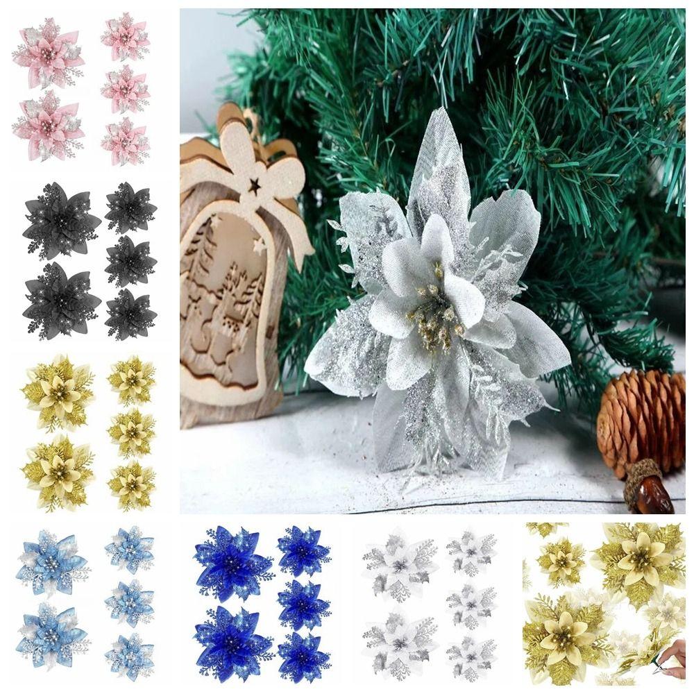 5Pcs/set DIY Fake Flowers Fake Christmas Wreath Accessories Party Supplies