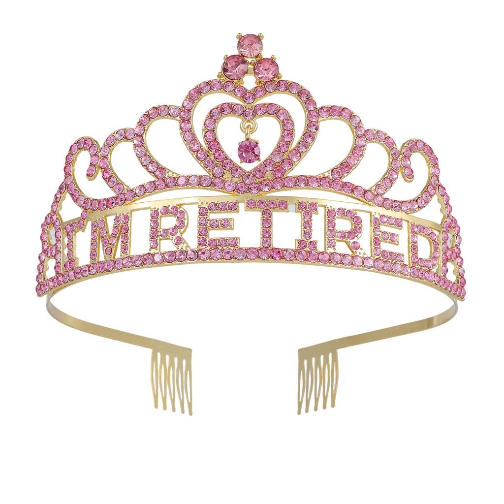 Трансграничная корона-ободок для вечеринки по случаю выхода на пенсию - Набор для переодевания в подарок для Европы и Америки