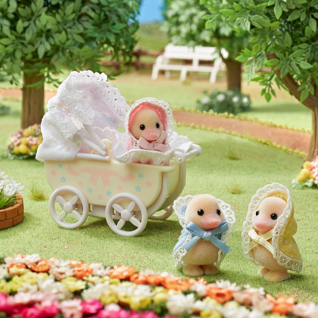 Sylvanian Families Сезонный Mitsugo Stroll Сертификация ST Mark Для Возраста 3 и Старше Игрушечный Кукольный Домик Sylvanian Families EPOCH [Набор Уток] C-63
