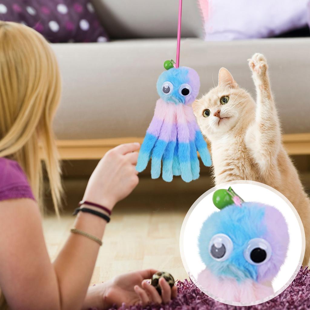 Игрушка для кошек Милая плюшевая кошачья мята Коренной стержень Устойчивая к укусам дразнилка для кошек Жевательная игрушка Игрушка для лизания Уменьшение беспокойства Подарок Товары для домашних животных