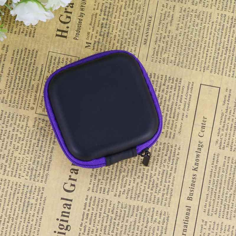 Earphone Wire Organizer Box Data Line Cables Storage Box Case Container Mini Wallet Travel Headphone Protective