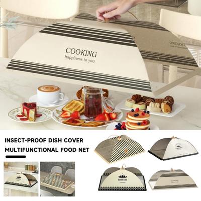 Складная сетчатая крышка для овощей, защита от мух и пыли, зонт для обеденного стола, зашифрованная сетка