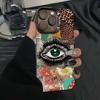 Высококачественный чехол для телефона с принтом леопарда и глазами для iPhone 15 Pro Max, 17 и 16 Pro Max
