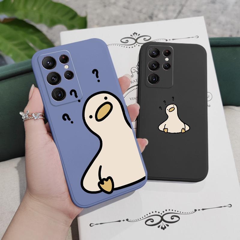 What A Duck Phone Case For Samsung Galaxy S25 S24 S23 S22 S21 S20 Ultra Plus FE S10 Note 20 Ultra 10 9 Plus Cover