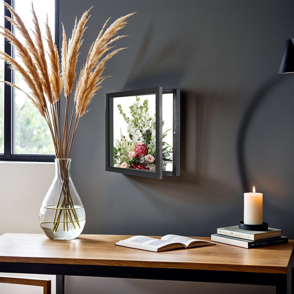 Jersey Display Frame Wood T Shirt Display Case 13x13/14X18 inch Shadow Box Shadow Box Frame for Jerseys Memorabilia