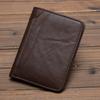 Genuine Leather Men Short Wallets Vintage Design Business Card Holder Fashion Wallets GZW