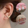 Korean Temperament Fishtail Pearl Earring Simple Earrings Women Ear Studs