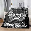 Bohse Onkelz Немецкий Слоганом Череп Крыло Щит Фланелевое Одеяло Рок-Группа Графический Плед Металл Фаната Спальня Теплое Покрытие для Дивана Коврик
