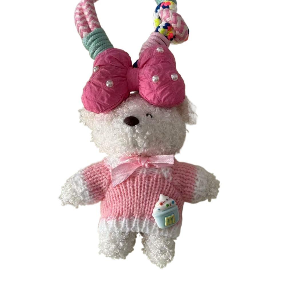 Милый мультяшный кролик кулон мягкий чучела животных брелок для женщин леди девушка