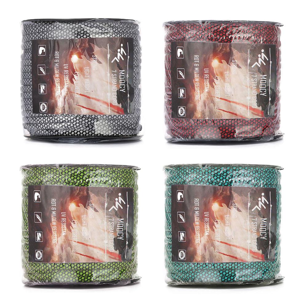 164 фута Паракорд 7-жильный сердечник 4 мм Веревка для кемпинга на открытом воздухе Шнурок-парашют