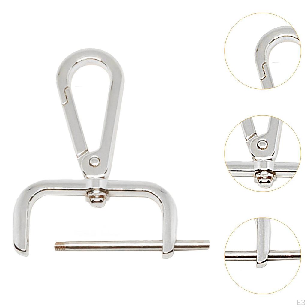2 Pieces Snap Hook Swivel Clasp Backpack Buckle Detachable Trendy DIY Portable Bag Making Lobster