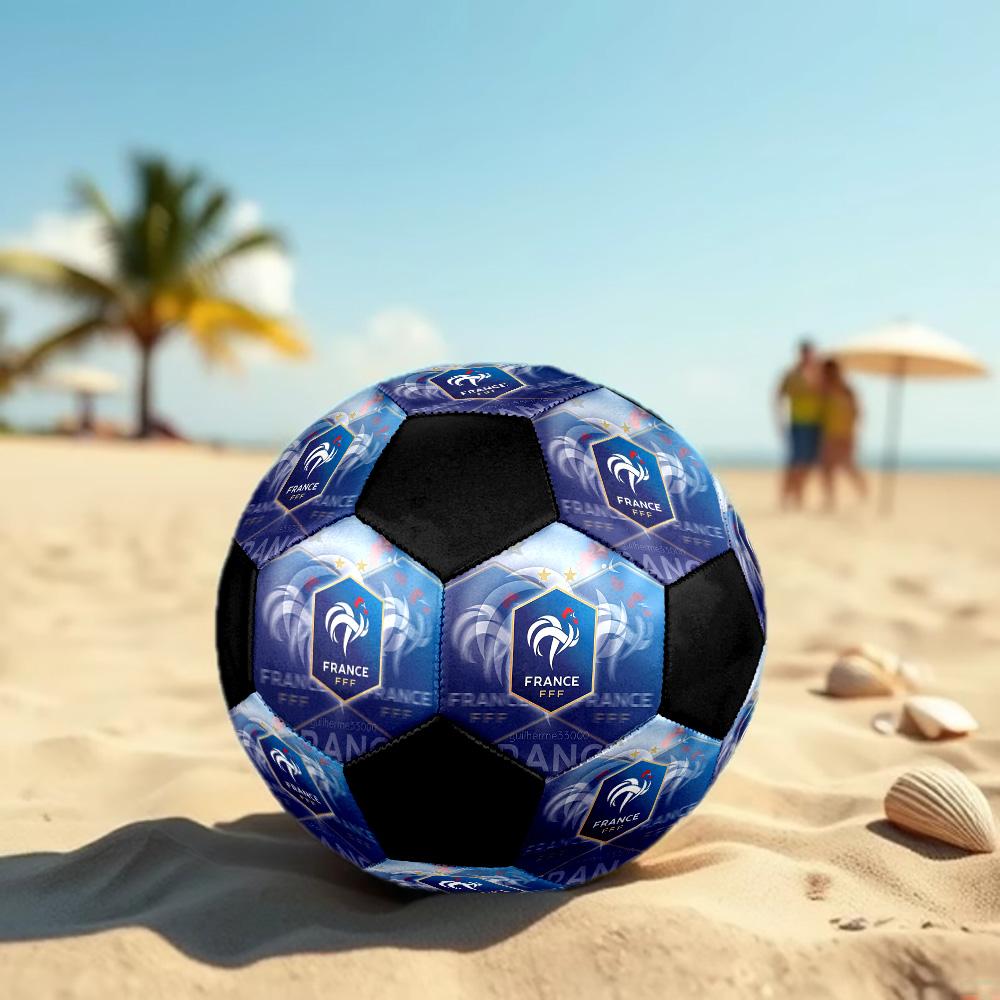 France National Football Team Soccer Ball Colorful All Ages Machine Stitched PVC Competition Ready Durable High-Bounce.SIZE5