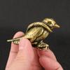 Copper Bird Was Entangled By A Snake Small Ornament Antique Brass Animal Miniatures Figurine Home Decor Desktop Decoration