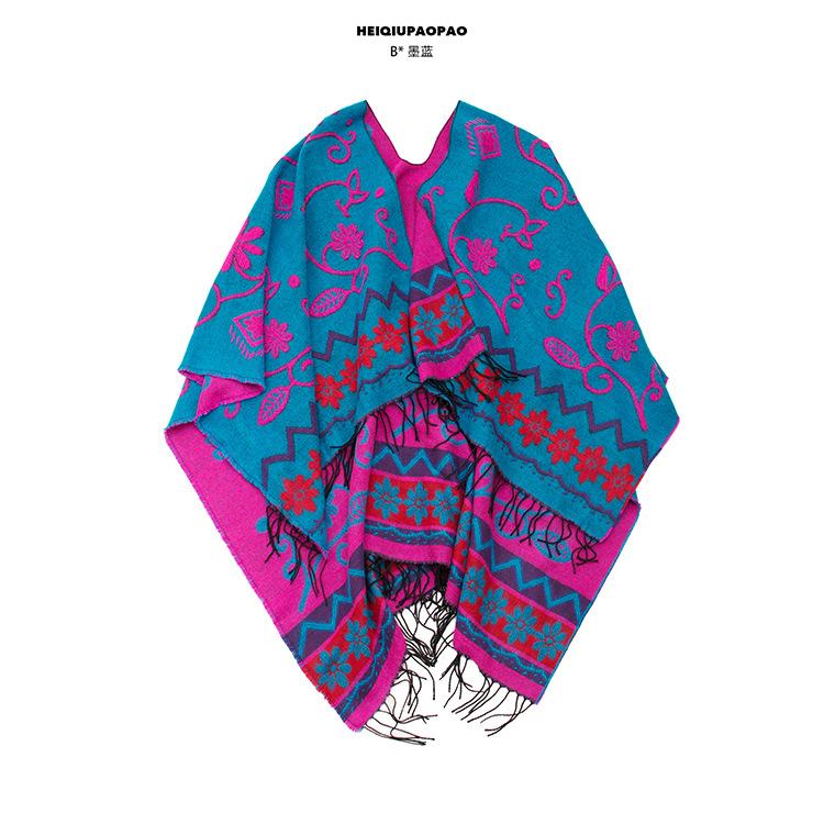 Дышащая, теплая и универсальная домашняя, осенне-зимняя женская шаль для путешествий, толстый плащ, одеяло с кондиционером