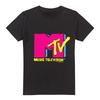 Мужская футболка MTV с логотипом Hot Pink, 100% хлопок, размеры S-2XL, Черная