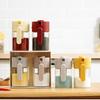 Multi Functional Sealed Seasoning Jar Kitchen and Household Quantitative Storage Box Seasoning Bottle 2-in-1 Glass Seasoning Jar