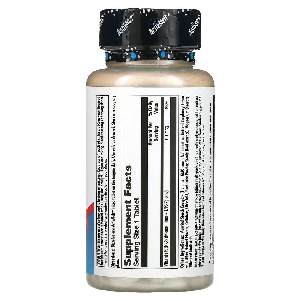 K-2 Mk-7, Малина, 100 мкг, 60 микротаблеток