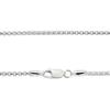 Sears Square Chain Silver 55cm Necklace, 925, 2.0mm Wide,