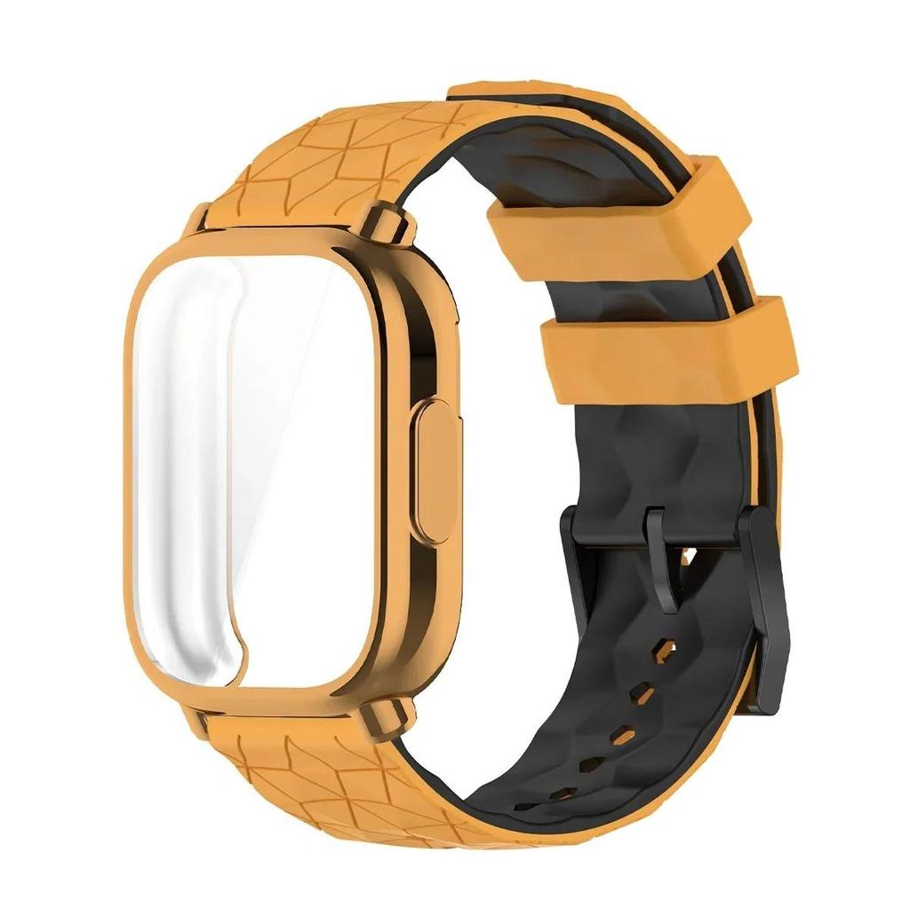 Защитный чехол + силиконовый ремешок для Xiaomi Redmi Watch 5 Active / 5 Lite, полноэкранный, мягкий ТПУ-корпус, дышащий спортивный ремешок