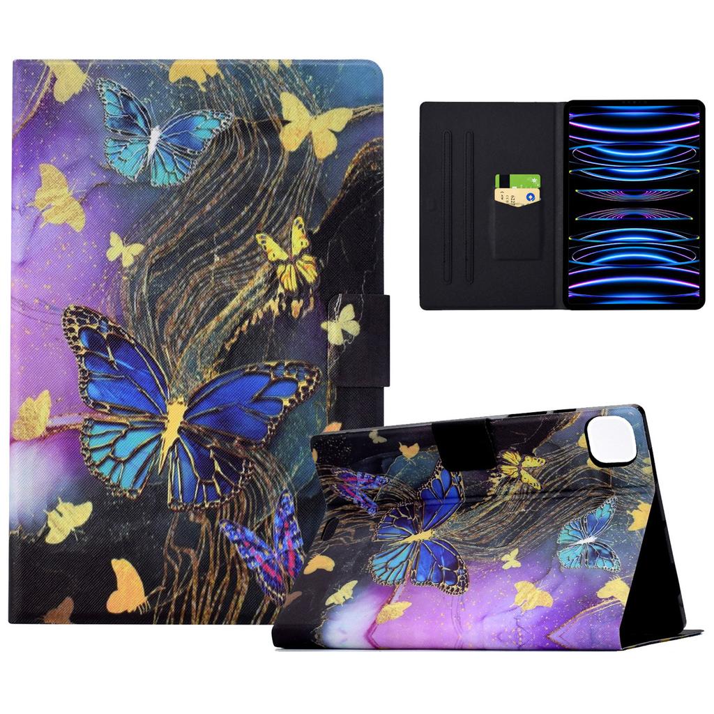 Для iPad Эйр 11 (2025)/(2024)/Воздух (2022)/(2020)/Про 11 (2020)/(2018) Чехол из ПУ кожи с узором, фолио, умная обложка для планшета