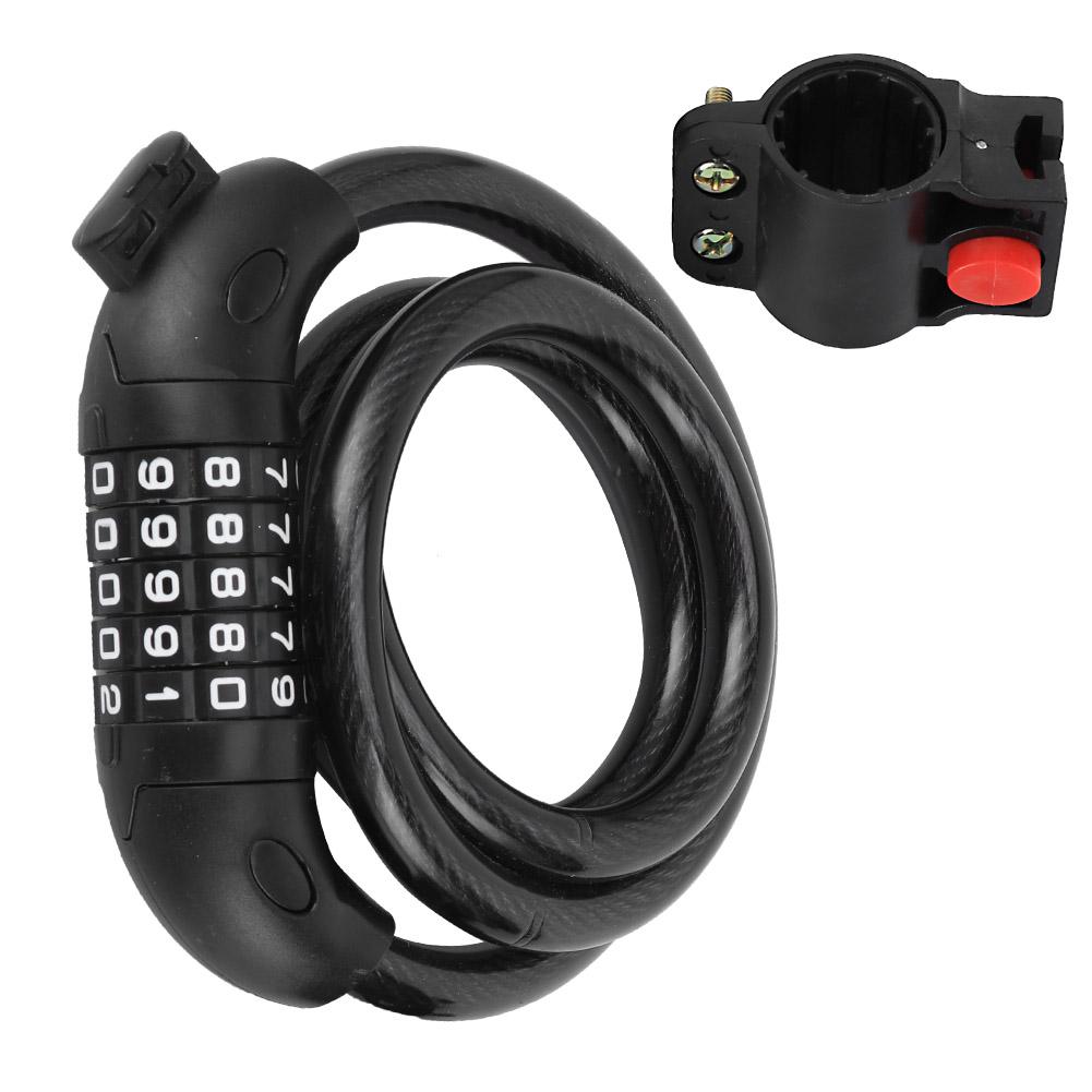 Велосипедный замок Электрический горный велосипед фиксированный портативный противоугонный полосовой замок кодовый замок