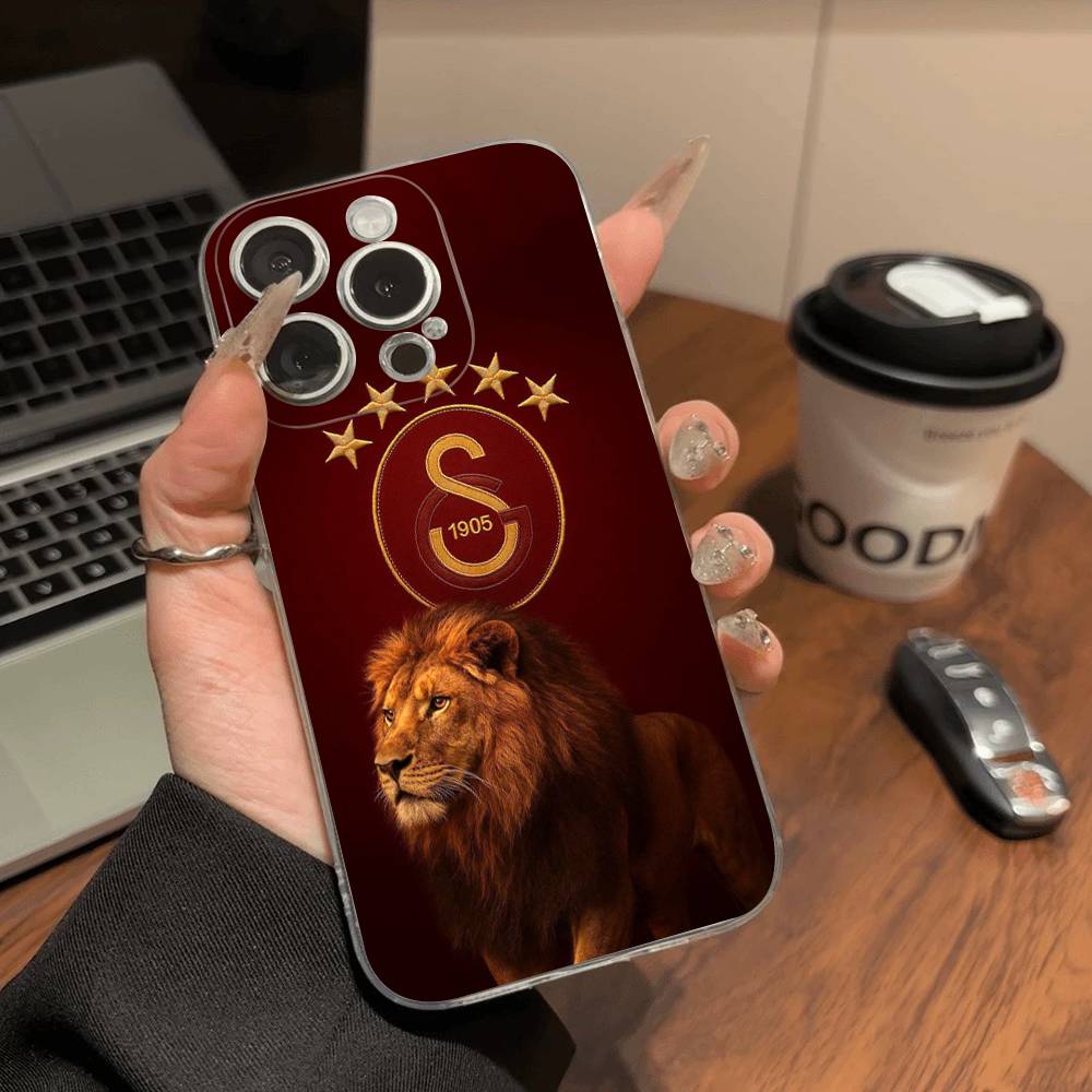 Футбольная команда Галатасарай Чехол для телефона для IPhone 17 16 15 14 13 12 11 Pro Max Plus Мягкий чехол Персонализированный Сделай сам