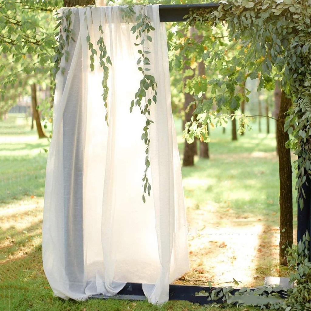300/600 см шифоновая драпировка тюль занавес открытый свадебная арка фон декор Хэллоуин вечерние Декор событий вуаль реквизит для фотографий