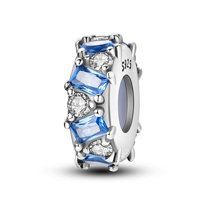 925 Silver Gem Butterfly Dragonfly Flowers Charms Pendant Fit Pandach 925 Bracelets DIY Little Fresh Jewelry