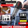 3 в 1 беспроводной автомобильный пылесос 9000Pa ручной пылесборник 120 Вт портативный пылесос с сильным всасыванием для очистки домашнего рабочего стола в автомобиле