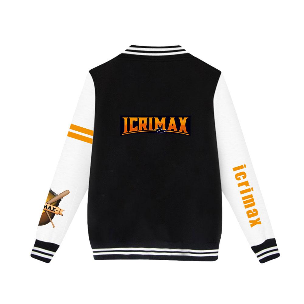 Новинки Унисекс Мода Icrimax С принтом Бейсбольная толстовка Женская Мужская Наружная Спортивная куртка