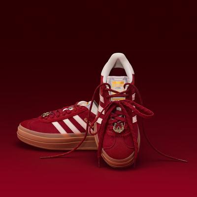 Универсальные кеды-слипоны Adidas He Cong GAZELLE с Т-образным носом Adidas Трилистник KJ4293