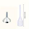 Small Metal Funnels and Straws for Perfume and Essential Oils In 2/3/5 Pieces, Which Are Convenient for Distributing and Adding Various Liquids