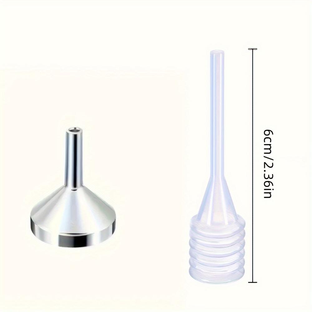 Small Metal Funnels and Straws for Perfume and Essential Oils In 2/3/5 Pieces, Which Are Convenient for Distributing and Adding Various Liquids