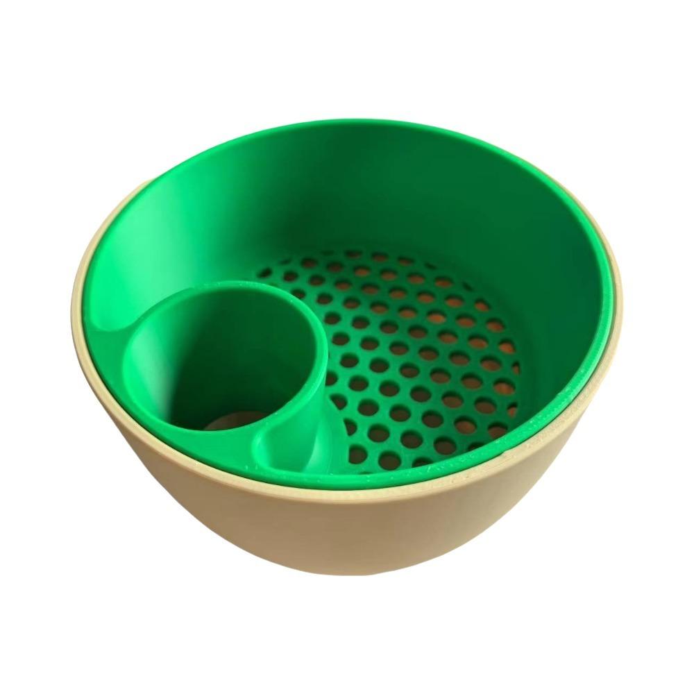 3D Printed Double Nut Bowl Round Berry Strainer Basket Practical Snack Serving Bowl Easy To Clean