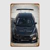 Lancer Evolution Evo X 3000 GT Классический автомобиль Ретро постеры Металлическая табличка Постер Интерьер спальни Стена Домашний декор Украшение комнаты