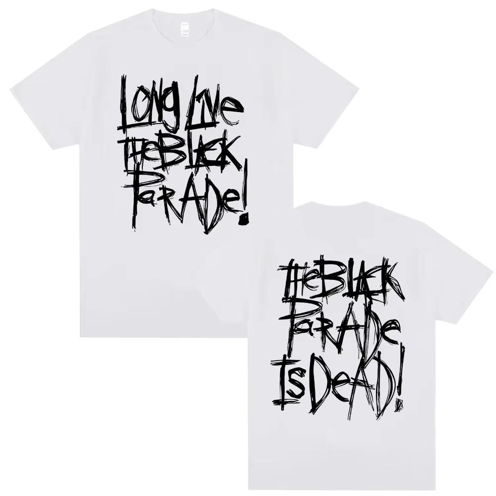 My Chemical Romance Band T Shirts Long Live The Black Parade 2025 Tour T-Shirt Tops Men Women Rock Punk Emo Short Sleeve Tshirt