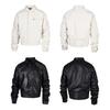 EastRogue Retro Motorcycle Style, Unique and Loose PU Leather Jacket for Men and Women, Casual and Trendy Streetwear.