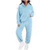 Winter Warm Fleece Pajamas For Women Set Cute Hooded Loungewear Soft Pants Comfy Loose 2 Piece Outfits