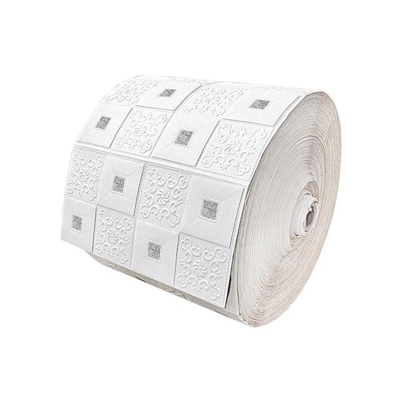 3/5/10 м 3D Самоклеящиеся обои Непрерывные Водонепроницаемые Наклейки на кирпичную стену Гостиная Спальня Детская комната Домашнее украшение