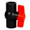 PVC Ball Valve Slip Fitting Shut Off Switch Easy Turn Handle T Water Control for Aquarium