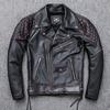 Heavy Motorcycle Motorcycle Clothing Harley's New First-layer Cowhide Leather Jacket Men's Short Lapel Leather Jacket