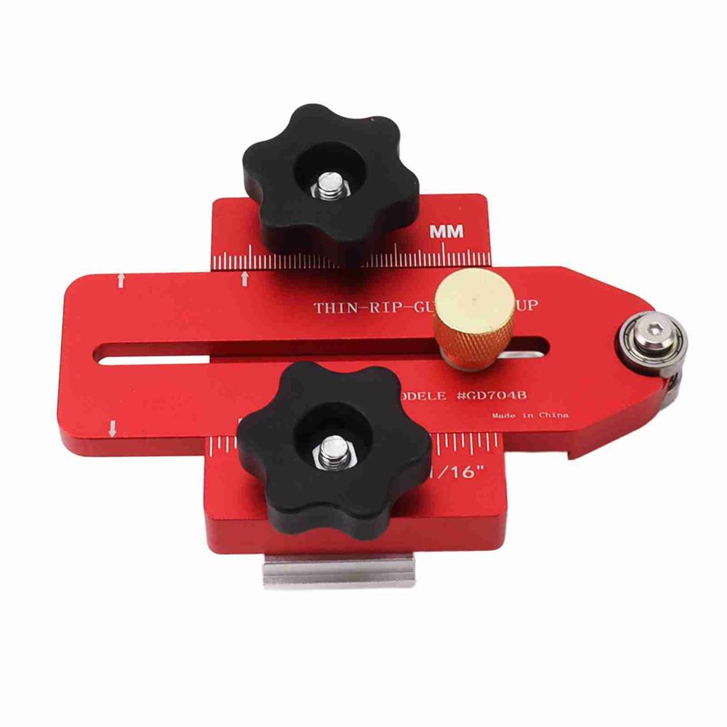 Woodworking Table Saw Jig Aluminum Alloy Router Table Band Saw Jig Guide for Repeat Narrow Strip