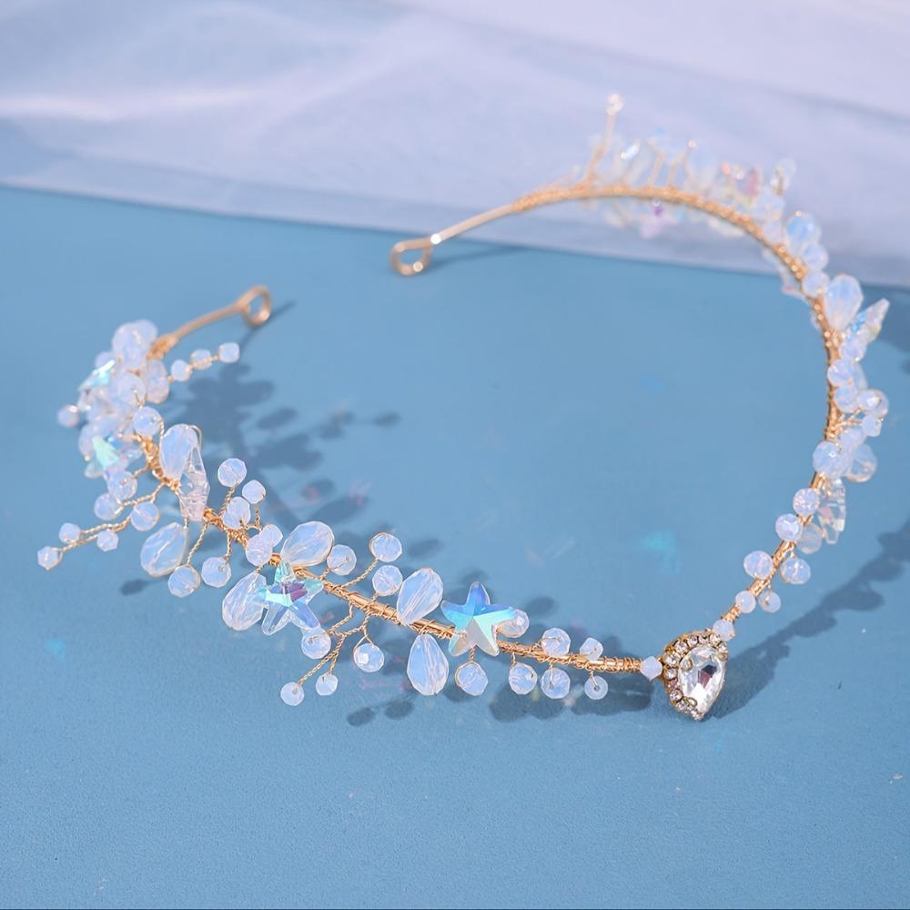 Forest Woodland Fairy Flower Leaf Crowns Handmade Leaves Hair Crowns Elf Headpiece for Women