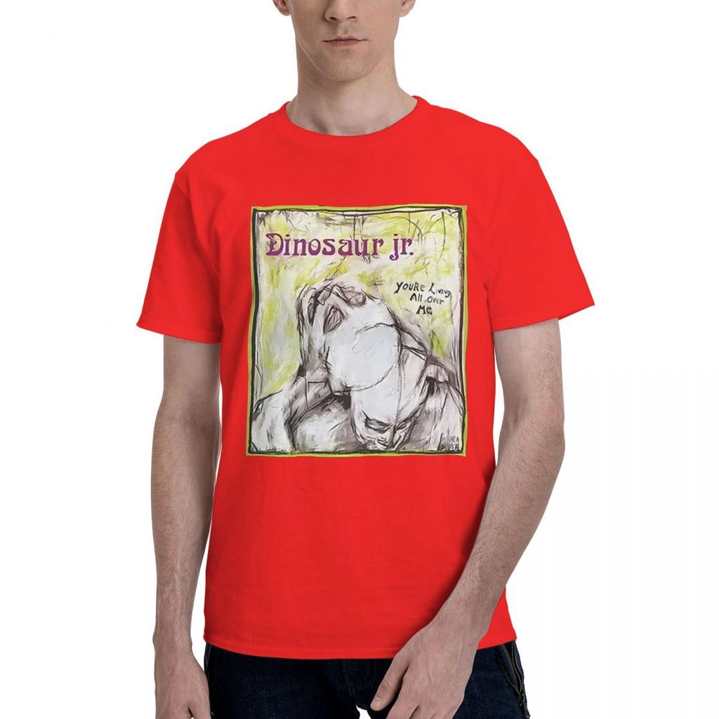 Dinosaur Jr Youre Living All Over Me 100% Хлопок Повседневная Дышащая Удобная Рубашка Футболка с Коротким Рукавом Мужская Одежда